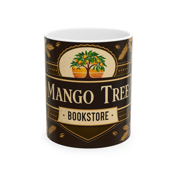 Mango Tree Bookstore Ceramic Mug | Coffee Lover Gift, Bookish Decor, Library Mug, Tea Mug, Reading Gift